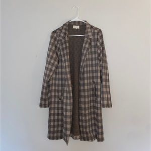 Melloday Plaid Shacket/Cardigan/Topper